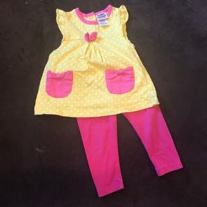 ❤️SALE 4 for $20❤️ Toddler Girl Pink/Yellow Outfit